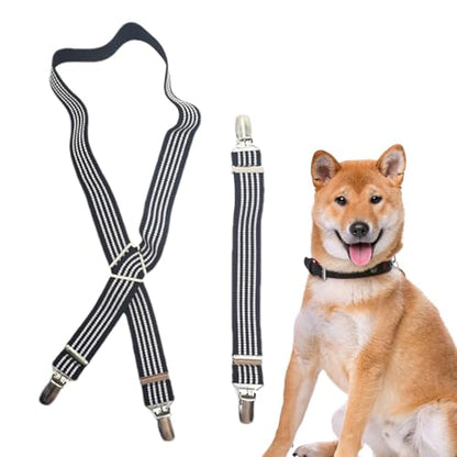Dog Diapers Suspeenders - 2PCS Adjustable Anti-Slip Pet Nappy Suspenders, DiaKeeStrap | Female Dog DiaFixing Tool - color: S