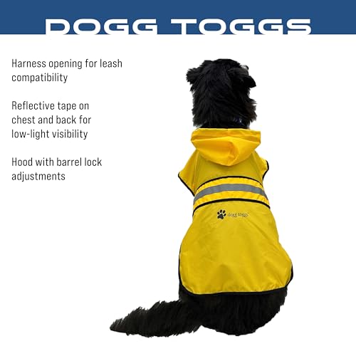FROGG TOGGS Dogg Toggs Raincoat, Yellow, Size LG - color: Yellow, size: Large