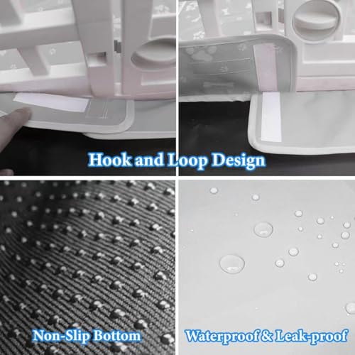 Dog Playpen Bottom Pad fit 36" x 36“ Puppy Playpen(Fence NOT Included),Reusable Pet Training Pads Dog Crate Pad,Waterproof Pet Pads,Whelping Pads,Puppies/Small Dogs,Hoop and Loop Design,Gray Bottom - color: 36"-BOTTOM-GRAY