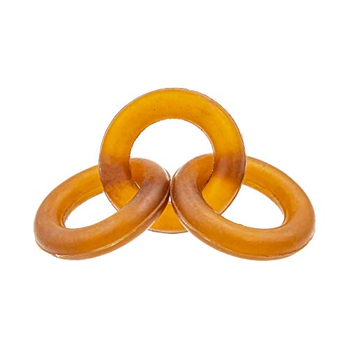 Fuzzy Puppy Dog Toys for Aggressive Chewers: All-Natural Rubber, Durable Dog Chew Toy, Great Teething Toys for Puppies | Three Ring Circus (FP-Toy01) - style: Three Rings