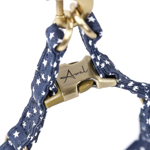 Angie and Allie Organic Cotton Personalized Step in Dog Harness,Custom Dog Halter Vests,Adjustable No Pull Canine Halter Harness for Small Medium Large Dogs - color: Stars, size: XS
