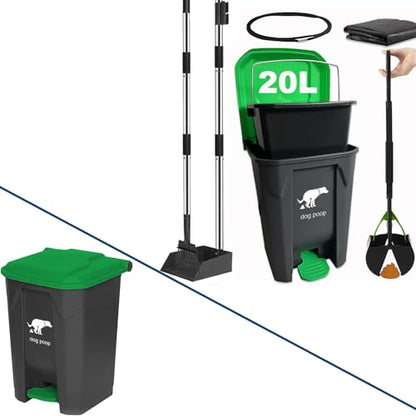 Yatmung 2 Pack - Dog Poop Trash Can Outside