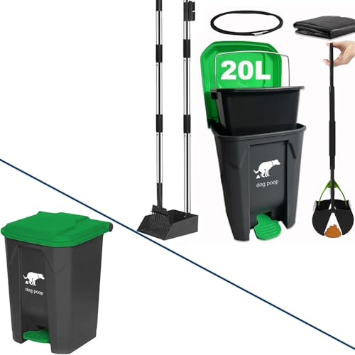 Yatmung 2 Pack - Dog Poop Trash Can Outside