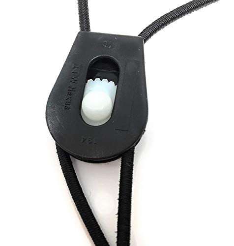 Waterproof Black High Flex E Bungee Sure Fit Quick On/Off Full Grip E Collar Strap- 1 Inch Wide- Dogtra ARC