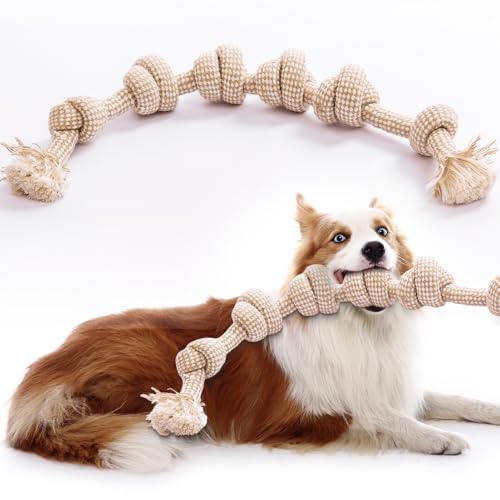 Dog Rope Toy, Rope Toys for Dogs Aggressive Chewers, for Large Dogs for Cleaning Teeth, Bite Resistant, 1 Pack - style: 1pcs