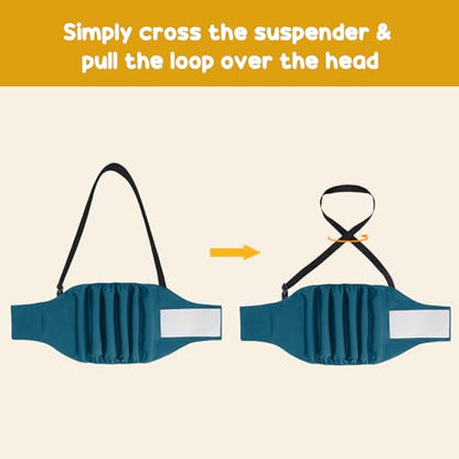 3 Pack Avont Male Dog Belly Band with Suspenders, Reusable Boy Doggie Diaper with Harness, Escape Proof, Non-Slip, Washable Doggy Pee Wraps for Small Medium Large Dogs - color: Black/ Dark Grey/ Navy Blue, size: S