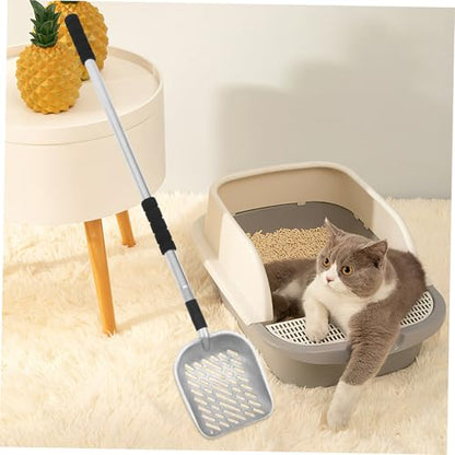 KICHOUSE Heavy Duty Pooper Scooper Long Handle Cat Litter Box Scoop Litter Scooper for Dogs Cats