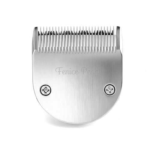 10FC Low Noise Pet Dog Grooming Clippers Replacement Blade, 440C Stainless Steel Fixed & Plated Ceramic Moving Detachable Blade, 1.9mm 1/13'' (1 Count) - color: Blade