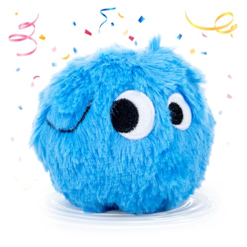 lilfrd Squeaky Dog Chew Toys, Spiky Bouncy Rubber Dog Toy Balls, Plush Toy for Small Medium Dogs, Teeth Cleaning - style: Spiky Toy