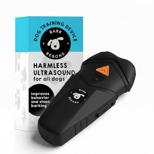 Ultrasonic Dog Bark Deterrent & Behavior Corrector - Stop Barking, Jumping, Aggression Without Yelling - Just Point & Press! Backed by Kevin Harrington from Shark Tank (Black Rechargeable) - color: Black Rechargeable (1 Pack)