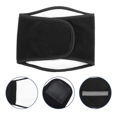 Washable Male Dog Diaper Belly Band, Reusable Breathable Pet Diaper Wrap, Water Absorbent Black Large (70g) for Home Training and Incontinence
