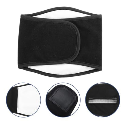 Washable Male Dog Diaper Belly Band, Reusable Breathable Pet Diaper Wrap, Water Absorbent Black Large (70g) for Home Training and Incontinence