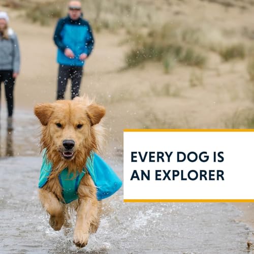 Ruffwear, Sun Shower Dog Raincoat, All-Weather Jacket, Waterproof, Windproof & Lightweight, Midnight Blue, Medium - color: Midnight Blue, size: Medium