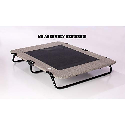 Pet Gear Lifestyle Pet Cot Elevated Bed | No Assembly Required | Premium Tear Resistant Cooling Mesh | Indoor & Outdoor | Lightweight & Portable