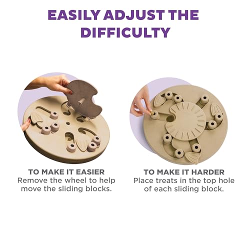 Outward Hound by Nina Ottosson Dog Worker Treat Puzzle Enrichment Toy, Level 3 Advanced, Tan - color: Dog Worker (Tan)