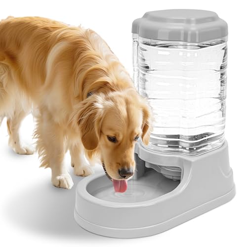 Kenond 2.5 Gallon Automatic Dog Water Dispenser, Gravity Water Bowl for Dogs, 9.5L Large Dog Water Bowl Dispenser, Suitable for Indoor/Outdoor Pet Dogs - color: 2.5 gallon dog water dispenser