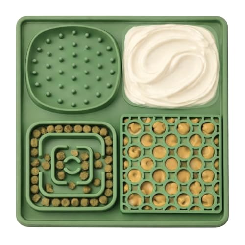 Hearth & Paw Silicone Lick Mat for Dogs, Sage Green | Slow Feeder & Enrichment Mat, Food-Grade 100% BPA-Free Silicone, Mental Stimulation, Better Digestions, Anxiety Relief - color: Sage Green