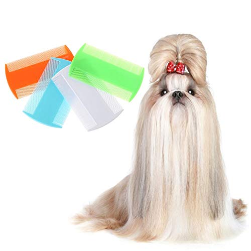 Pet Comb Cat Comb Dense Teeth Massage Hair Trimmer Double Side Animal Dog Grooming Brush 4Pcs