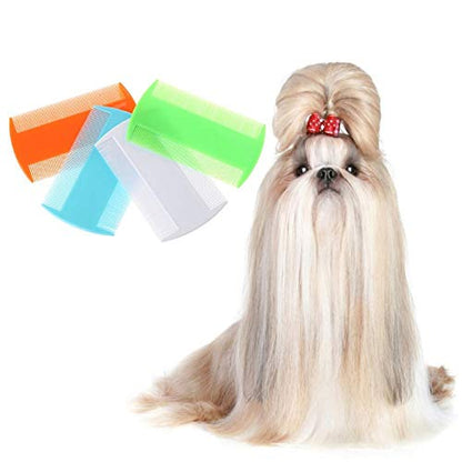Pet Comb Cat Comb Dense Teeth Massage Hair Trimmer Double Side Animal Dog Grooming Brush 4Pcs