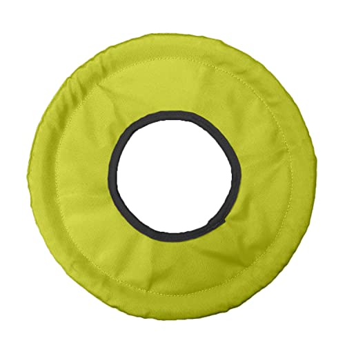 Nerf Dog Trackshot Toss and Tug Ring Dog Toy, Lightweight, Durable and Water Resistant, 9 Inches, for Medium/Large Breeds, Single Unit, Green/Black (Pack of 2) - size: Medium to Large (Pack of 2)