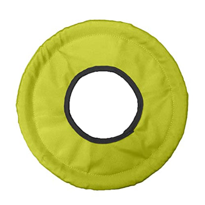 Nerf Dog Trackshot Toss and Tug Ring Dog Toy, Lightweight, Durable and Water Resistant, 9 Inches, for Medium/Large Breeds, Single Unit, Green/Black (Pack of 2) - size: Medium to Large (Pack of 2)