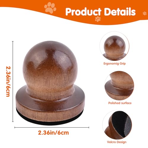 Dog Nail File Dog Scratch Board for Nails Wooden Handicraft Cat Dog Nail Scratch Pad with 4 Pcs Replaceable Sandpaper Dog Trainning Accessories Stress Free Nail Filing for Dogs(Coffee) - color: Coffee