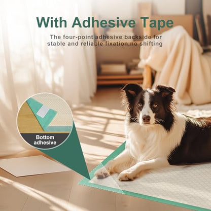 Gardner Pet Dog Pee Pads Extra Large 22"x37", 30 Count, Puppy Pee Pads with Adhesive Sticky Tape, Leak Prevention Disposable Training Bed Pads for Doggie, Cat, Rabbit, Suitable for Crate/Cage - size: 22" x 37" (30 Ct)