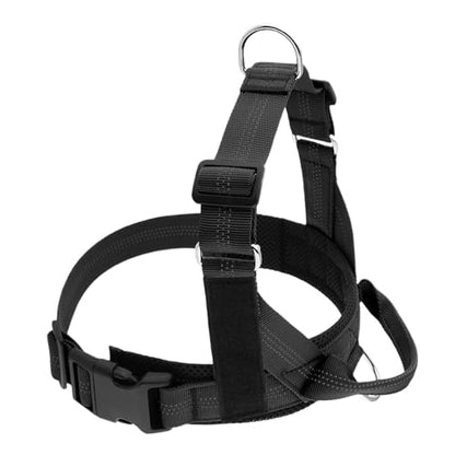 No Pull Dog Harness - Escape Proof Adjustable Vest, Breathable Mesh Anti-Choke Design with Reflective Straps, Training Harness for Small Medium Large Dogs for Daily Walking Camping Traveling - size: S
