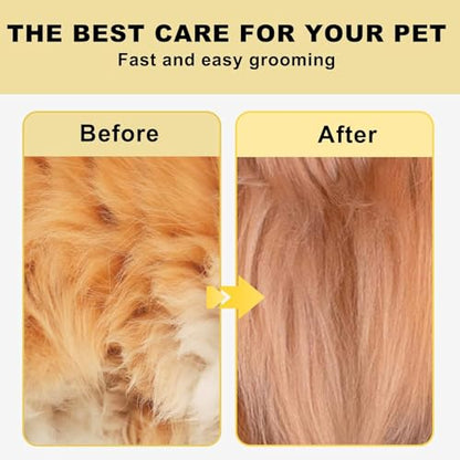 Pet Republique Matt Splitters Tool – Effective Mat Remover and De-matting Comb for Long-Haired Dogs, Cats, Rabbits – Regular 12+23 Teeth Design - size: 12+23 Teeth