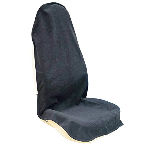Car Seat Cover Protector Front Seats,for Gym Workout,Running,Swimming,Beach and Hiking,Waterproof Sweat Towel Bucket Seat Covers for Cars SUV Trucks (Black, 1Pcs) - color: Black, size: 1Pcs Front Seat Towel