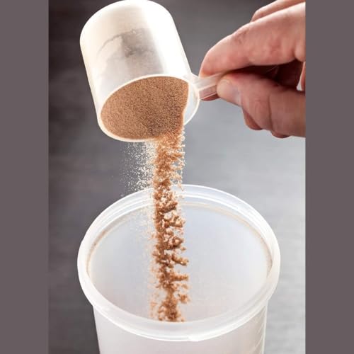 Long Handle Measuring Scoop - 2 Cup 16oz Opaque Spoon Single | Long handle plastic measuring scoop, Food grade BPA free polypropylene plastic, Perfect for kitchen baking pet food & powders - size: 500 cc | 2 Cup | 1 Pint | 16 Fl Oz.