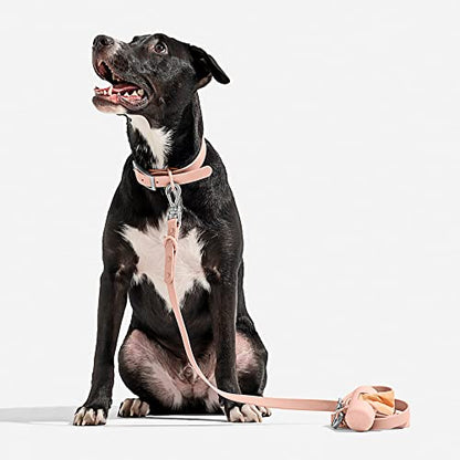 Wild One Dog Collar, Easy-Clean, All Weather Flex-Poly Strap with Metal, Durable, Dirt and Odor Resistant (Blush, L) - color: Blush, size: L