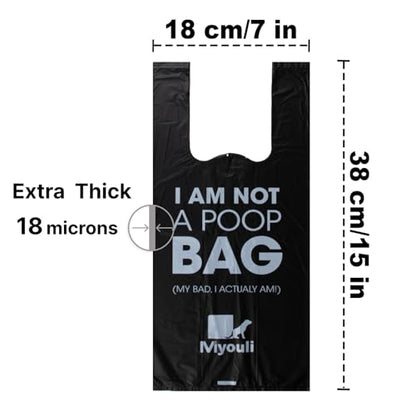 1000 Count Extra Thick Dog Poop Bags with Handles, Heavy Duty Leak-Proof Waste Bags for Dog and Cat Litter, Ocean Wind Scented - style: 1000 Counts-Scented