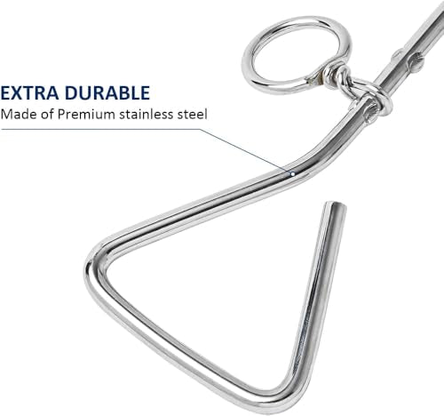 Metal Tie-Out Stake - Durable 16" Ground Stakes for Outside, Yard and Camping, Corkscrew Arrowhead Design with Tangle-Free 360 Swivel Hook - Water Resistant Pet Restraint Tool (Metal Tie-Out Stake) - style: Metal Tie-Out Stake