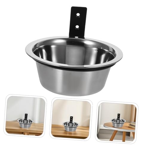 Alasum 2pcs Wall Mounted Dog Bowls Elevated Pet Feeding Station 6-inch Raised Small Dog Food and Water Holder Space-Saving Hanging Bowl for Comfortable Feeding