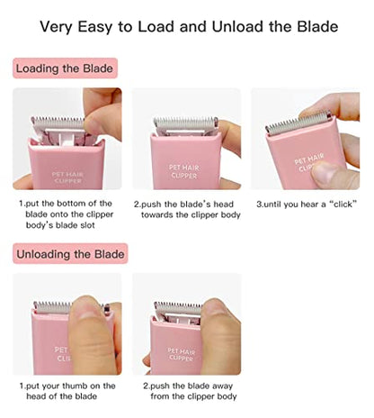 6 Pack Ceramic Blades Replacement for Dog Grooming Clippers, Detachable Pet Clipper Blades for Dogs,Cats Hair Trimming - color: 6pcs Blades