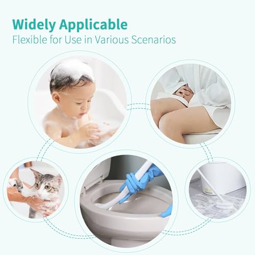 BARROCK Bathroom Hand Held Bidet Sprayer for Toilet Handheld Shattaf Spray Head Attachment Replacement, Adjustable Water Pressure for Feminine, Pets and Baby Diaper Washing, Matte Black - color: Matte Black
