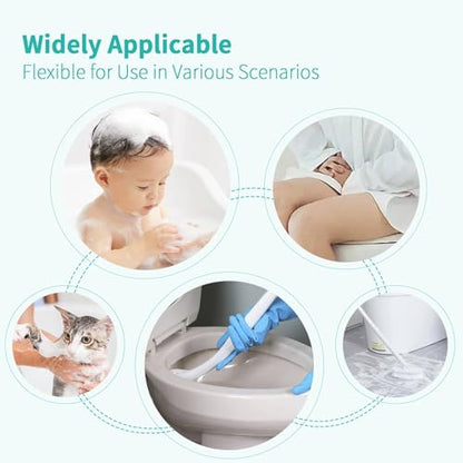 BARROCK Bathroom Hand Held Bidet Sprayer for Toilet Handheld Shattaf Spray Head Attachment Replacement, Adjustable Water Pressure for Feminine, Pets and Baby Diaper Washing, Matte Black - color: Matte Black
