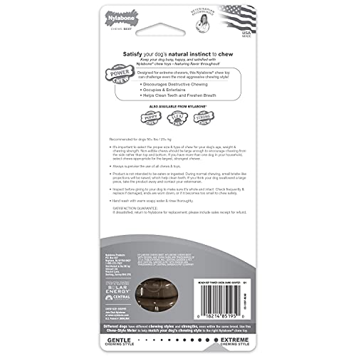 Nylabone Power Chew Camo Dog Toy - Dog Toys for Aggressive Chewers - Indestructible Dog Toys for Aggressive Chewers Large Breed - For Extra Large Dogs - Chicken Flavor X-Large/Souper - 50+ lbs.