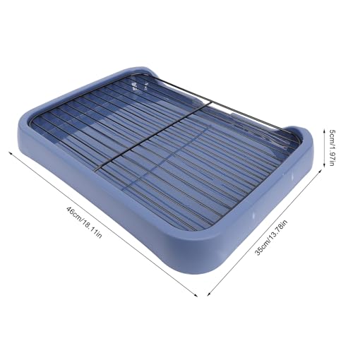 ZJchao Puppy Potty Tray Indoor Dog Potty Removable Odorless Portable Training Toilet with Grille for Small and Medium Dogs