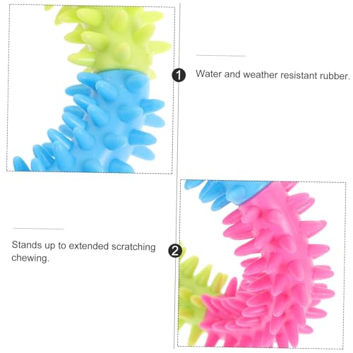 BESPORTBLE Chew Toy for Dogs 3pcs Dog Ring Toys Teething Ring Water Resistant Easy to Clean