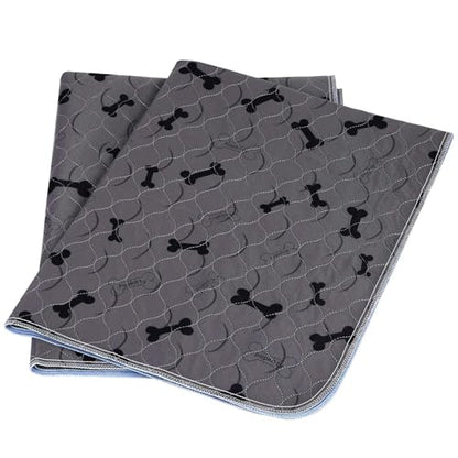 Washable Dog Pee Pads with Free Grooming Gloves,Non Slip Dog Mats with Great Urine Absorption,Reusable Puppy Pee Pads for Whelping,Potty,Training,Playpen - size: 24x24 Inch (Pack of 2)