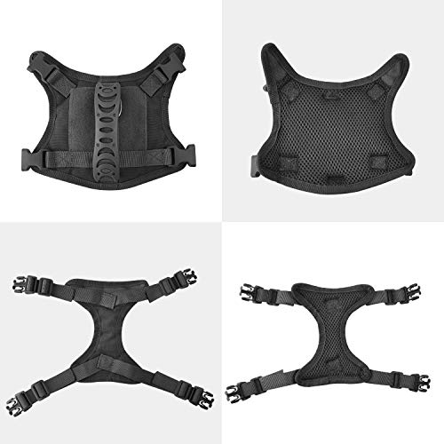 Tactical Service Dog Vest Harness, Outdoor Training Military K9 Patrol Dog Vest Adjustable Tactical Puppy Harnesses with Handle (XS, Black) - color: Black, size: X-Small (Pack of 1)
