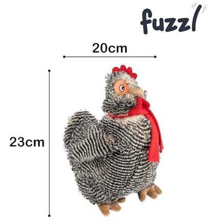 Fuzzl Plush Super Soft Cheeky Chicken Dog Toy & Comforter – Cuddly Plush with Squeaker, Gentle Dog Toy for Puppies & Small to Medium Dogs - style: Cheeky Chicken