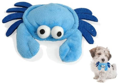 Glory To Dog TinyToy Blue Crab Plush Small Breed Dog Toy - style: Crab