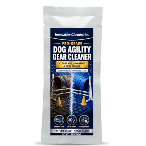 Dog Agility Gear Cleaner Packet for Training Equipment, 50 g | Helps lift stains from textured surfaces