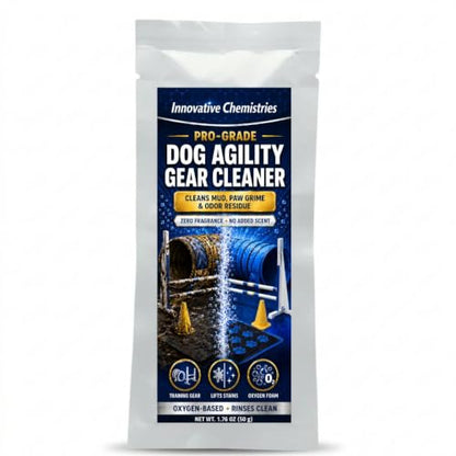 Dog Agility Gear Cleaner Packet for Training Equipment, 50 g | Helps lift stains from textured surfaces