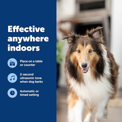 PetSafe Indoor Ultrasonic Dog Bark Control - No Collar Needed - Up to 25 ft Range - Anti-Bark Pet Training System - Automatic with Manual Trainer Button - size: 1 Count (Pack of 1)