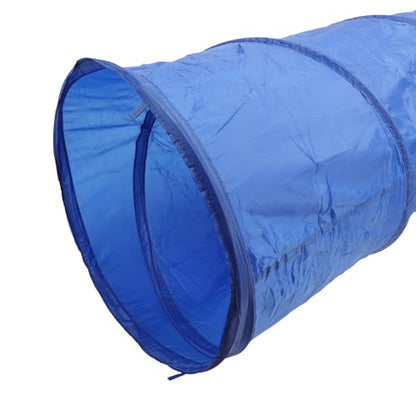 GOWENIC Dog Agility Tunnel, Foldable Pet Training Tunnel with Carry Bag, Skills Exercise for Outdoor Play, Dog Agility Training Equipment