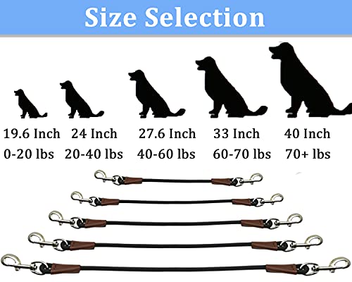 MayPaw Training Tie Down- Short Dog Tether Indoor- Strong Rope Dog Car Leash Seat Belt- 5 Sizes Vehicle Safety Restraint Lead for Small Medium Large Dogs (40 Inch) - size: 40 Inch/101 CM
